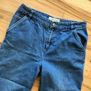 Orvis 10 Women’s Carpenter Capris Denim Cotton Gardening Work Working